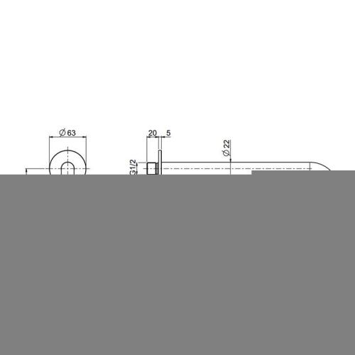 Держатель верхнего душа QuadroDesign BD001AS_300MM нержавеющая сталь - фото 2