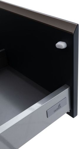 Тумба под раковину Allen Brau Activity 1.34012.AM 80х50 подвесная цвет черный - фото 2