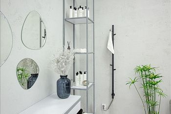 Полотенцесушитель электрический Vincea VTD-1DGE 15х135 серый