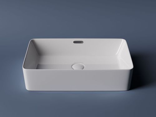 Раковина из сантехнического фарфора Ceramica Nova ELEMENT CN5025 60х40 накладная цвет белый без отверстий под смеситель - фото 4