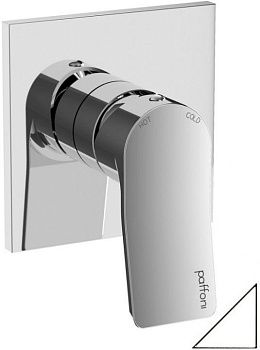 Смеситель для душа Paffoni Tilt TI010BO/M встраиваемый в стену белый