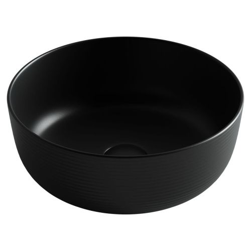 Раковина из сантехнического фарфора Ceramica Nova ELEMENT CN6073MB 40х40 накладная цвет черный без отверстий под смеситель - фото 2