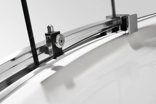 Душевой уголок Cezares STYLUS-M STYLUS-O-M-R-2-100-C-Cr 100х100 стекло прозрачное профиль хром без поддона - фото 3