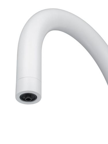 Смеситель для кухни Wonzon & Woghand WW-3211-MW на мойку белый - фото 3