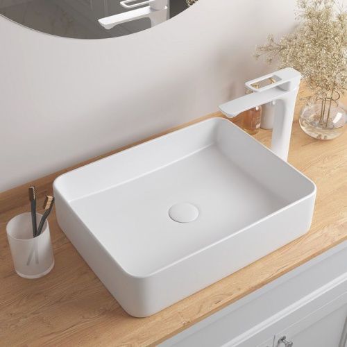 Раковина из сантехнического фарфора Iddis Slide SLIWM02i27 50х40 накладная цвет белый без отверстий под смеситель - фото 5