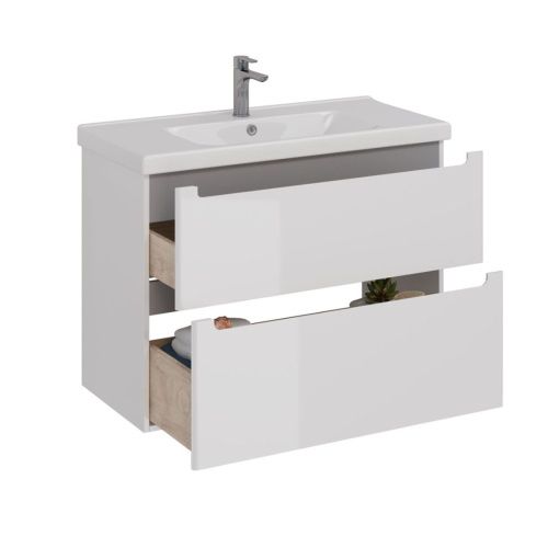 Тумба под раковину LeMark Buno LM04B100T 100х40 напольная цвет белый - фото 2