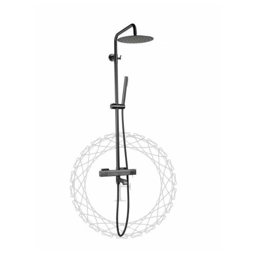 Душевая стойка Filarete FL2050BG настенная цвет серый с термостатом - фото 2