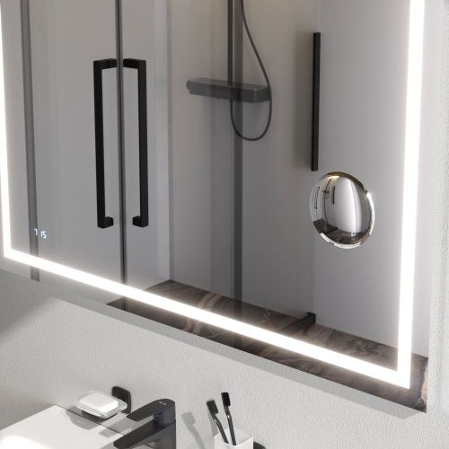 Зеркало с подсветкой Am.Pm Gem M91AMOX1003WG 100х70 подвесное - фото 5