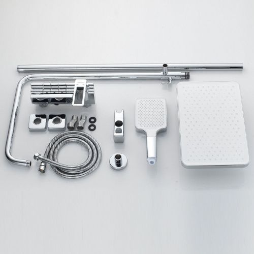 Душевая стойка Shevanik S6826 настенная цвет хром - фото 4