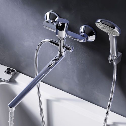 Смеситель для ванны и душа Am.Pm X-Joy S F85B90100 настенный хром - фото 3