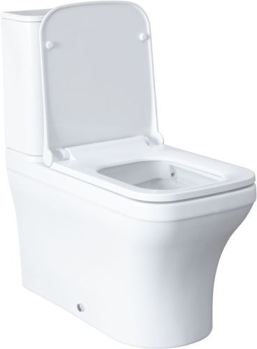 Чаша унитаза напольная Allen Brau Infinity 4.21012.20 цвет белый без бачка с сиденьем микролифт безободковая каскадный смыв - фото 3