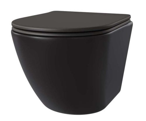 Сет унитаз + инсталляция + кнопка CC.300.80.01+FP.310.BG.05+AM25010 Nero - фото 2