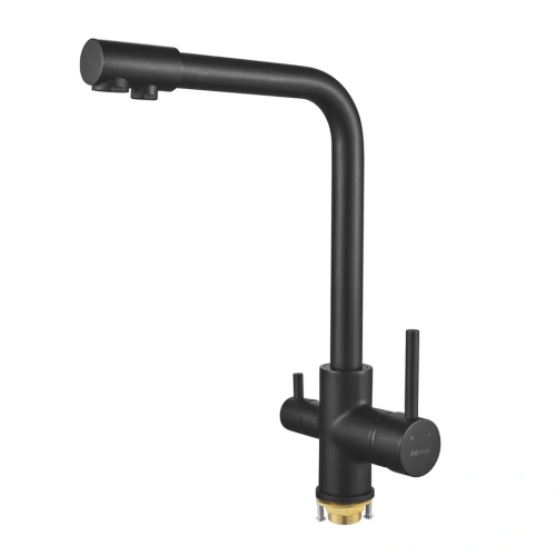 Смеситель для кухни Shevanik S328H на мойку черный - фото 2