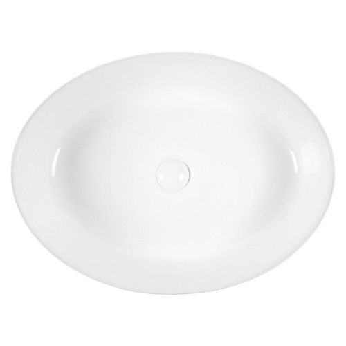 Раковина из сантехнического фарфора Bond Oval S62-550 60х40 накладная цвет белый без отверстий под смеситель - фото 4