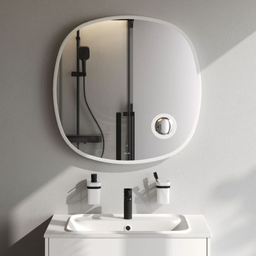 Зеркало с подсветкой Am.Pm Func M8FMOX0803SA 80х80 подвесное - фото 3