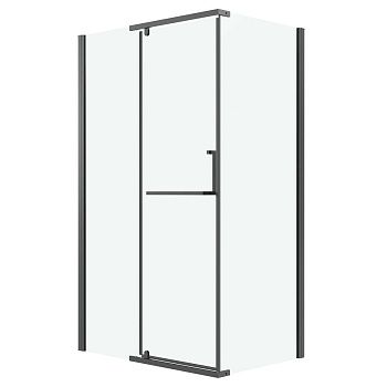 Душевой уголок Grossman Pragma 120.K33.03.1290.42.00 120х90 стекло прозрачное профиль графит без поддона