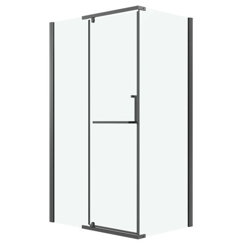 Душевая перегородка Grossman Pragma 200.K33.03.90.42.00 90х195 стекло прозрачное профиль графит - фото 2