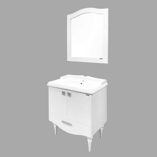 Тумба с раковиной Comforty Монако 00004136578CF 80х50 напольная цвет белый - фото 4