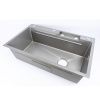 Кухонная мойка Fmark FSC003T 75х45 цвет серый поверхность матовая