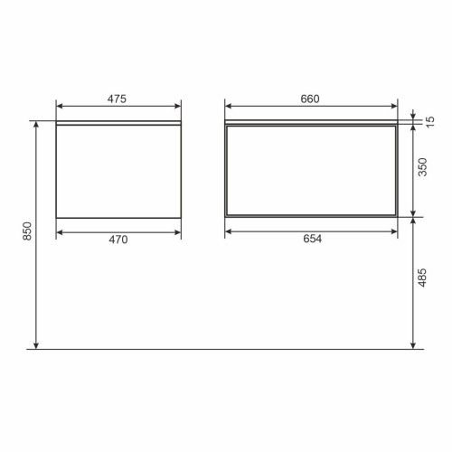 Тумба с раковиной Uperwood Parma Premium 39330205461 70х50 цвет черный - фото 2