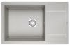 Кухонная мойка Granula 7805, БАЗАЛЬТ 80х50 цвет серый поверхность матовая