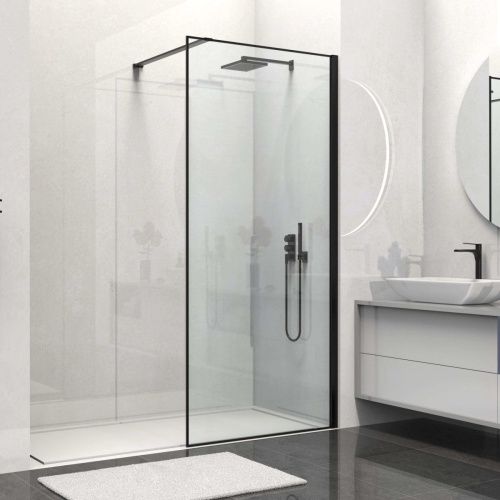 Душевая перегородка Vincea Walk in HS VSW-1HS900CLB 90х200 стекло прозрачное профиль черный