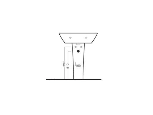 Пьедестал для раковины Hatria NIDO YH3001 - фото 2