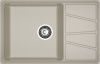 Кухонная мойка Granfest Vertex V-780L топаз 80х50 цвет серый поверхность матовая