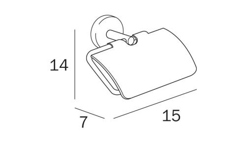 Бумагодержатель Inda FORUM A36260CR - фото 2