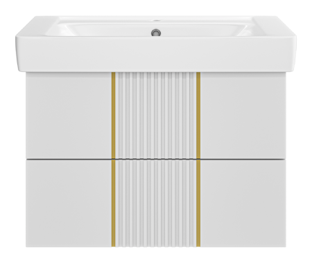 Тумба под раковину Brevita Vega VEG-09080-0102Я 70х40 подвесная цвет белый