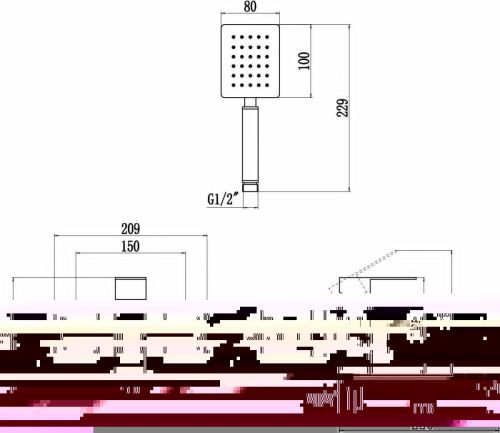 Смеситель для ванны и душа Fmark FS8104 настенный сатин - фото 2