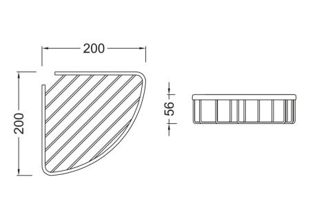Полка в ванную комнату Aquatek AQ4906MB