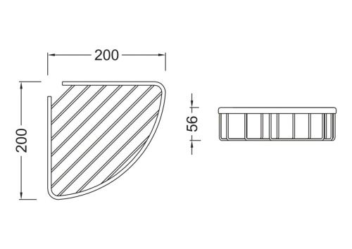 Полка в ванную комнату Aquatek AQ4906MB - фото 3