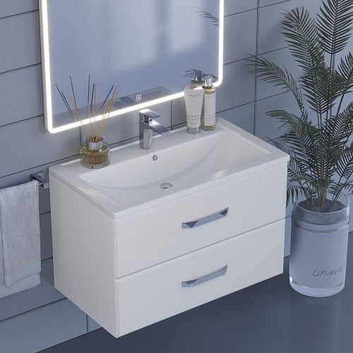 Тумба с раковиной Uperwood Foster 291020531 80х50 цвет белый - фото 3