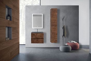 Тумба под раковину Vincea Mia VMC-2MC600RW 60х50 подвесная цвет коричневый