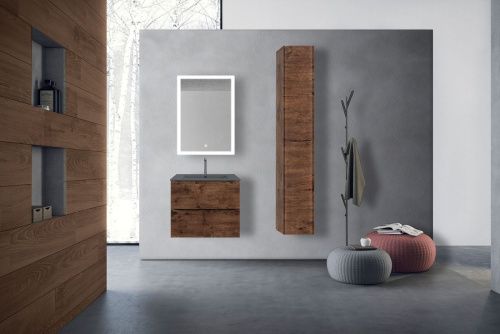 Тумба под раковину Vincea Mia VMC-2MC600RW 60х50 подвесная цвет коричневый