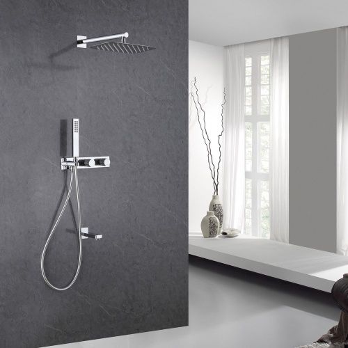 Душевая система Abber AF8717 встраиваемая в стену цвет хром - фото 2