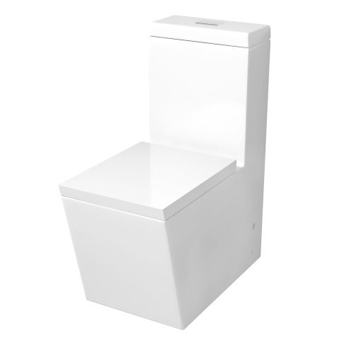 Унитаз напольный с бачком Grossman Cristal GR-4493 белый с сиденьем микролифт безободковый каскадный смыв