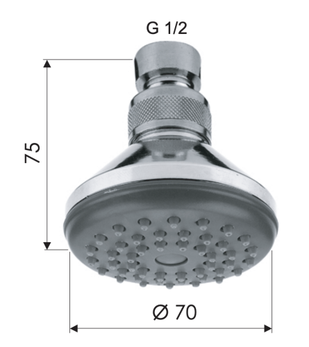 Верхний душ Remer 351AX 5х5 хром - фото 2