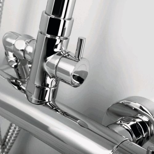 Душевая стойка Wasserkraft A13302 настенная цвет хром с термостатом - фото 5