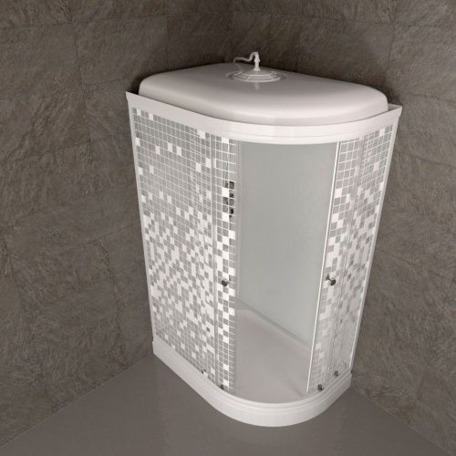 Душевая кабина Тритон Коралл Щ0000061817 120х80 четверть круга с крышей ориентация левая - фото 5