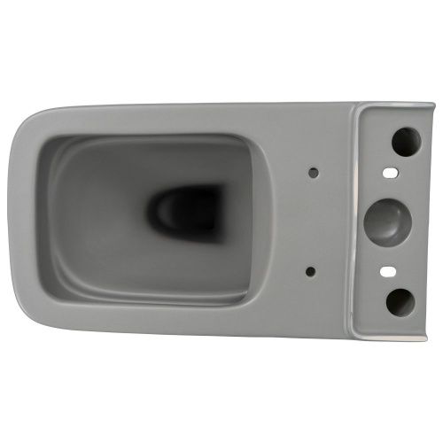 Унитаз напольный с бачком Melana MLN-310306MG серый с сиденьем микролифт безободковый смыв торнадо - фото 3