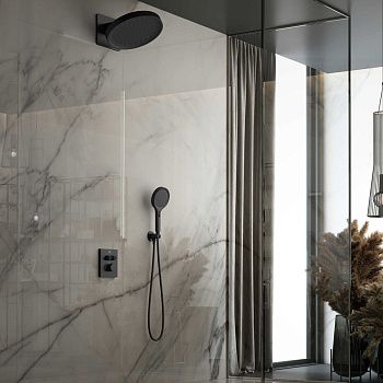 Душевая система Vincea Inspire VSFW-3I21MT3MB встраиваемая в стену цвет черный с термостатом