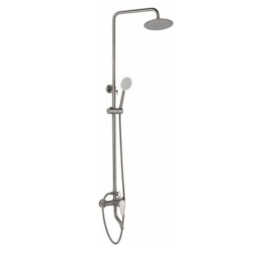 Душевая стойка Haiba HB24801-2 настенная цвет нержавеющая сталь - фото 2