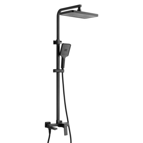 Душевая стойка Shevanik S4636H настенная цвет черный - фото 2
