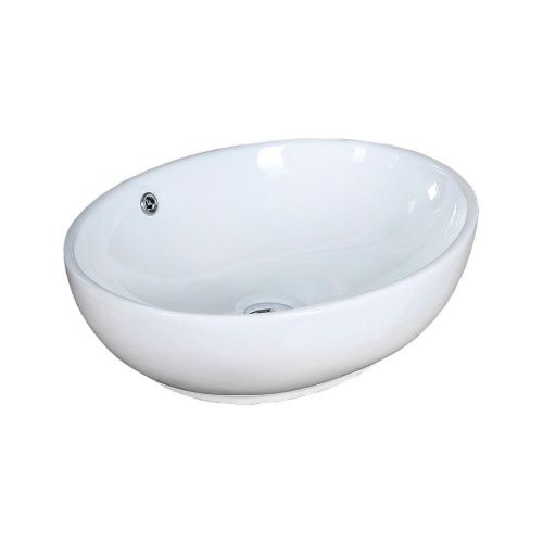 Раковина из сантехнического фарфора Melana 320314-805 60х40 накладная цвет белый без отверстий под смеситель - фото 2