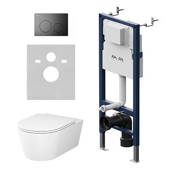 Комплект унитаз с инсталляцией с клавишей смыва Am.Pm Func IS90138.8F1701