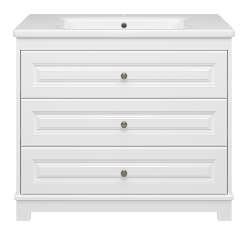 Тумба под раковину Misty Ларго П-Лар-07100-01-3Я 100х50 напольная цвет белый - фото 2