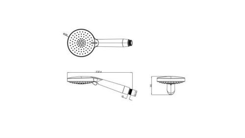 Душевая лейка Bravat P70306CP-WM-ENG цвет хром - фото 2