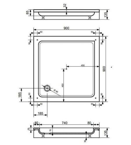 Экран для поддона Эстет Гамма М ФР-00000882 - фото 2